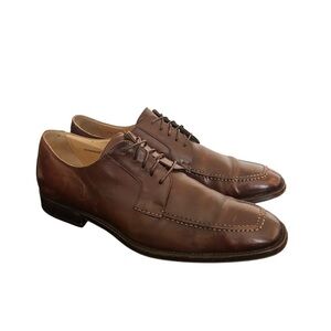 Cole Haan Men’s Brown Leather Apron Toe Derby Dress Shoes C07146 Size 9M